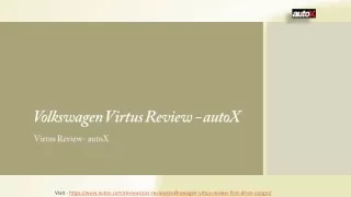 Volkswagen Virtus Review - autoX