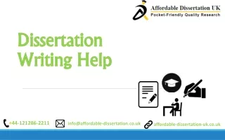 dissertation writing help