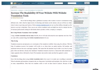 Increase The Readability Of Your Website With Website