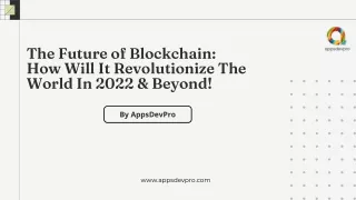 the future of blockchain how will