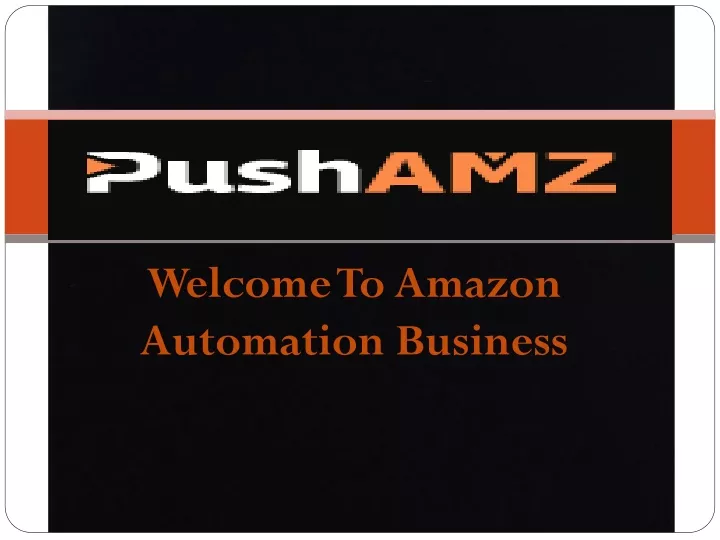 welcome to amazon automation business