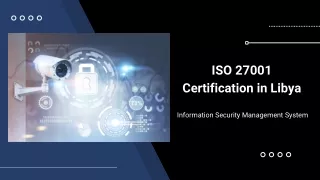 iso 27001 certification in libya