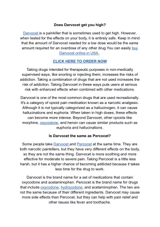 Buying Darvocet Online without prescription - Ambieninfo