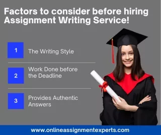factors to consider before hiring assignment