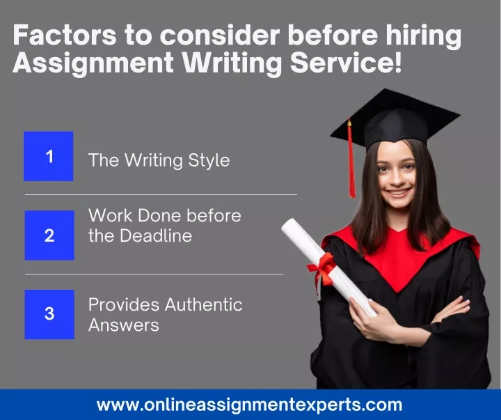 factors to consider before hiring assignment