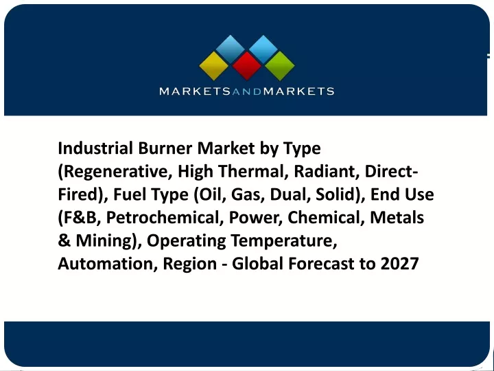 industrial burner market by type regenerative