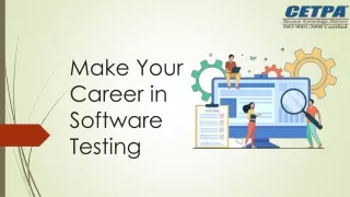 Make Your Career in Software Testing