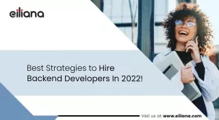 Best Strategies To Hire Backend Developers In 2022!