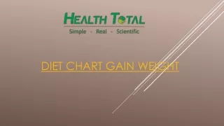 diet chart gain weight