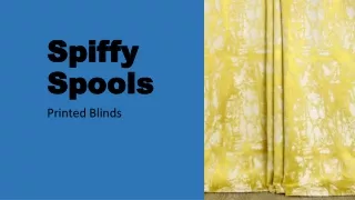 spiffy spiffy spools spools printed blinds
