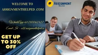 welcome to assignmenthelped com