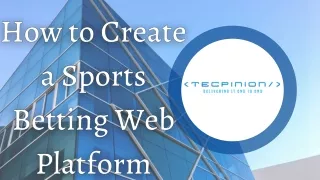 How to Create a Sports Betting Web Platform