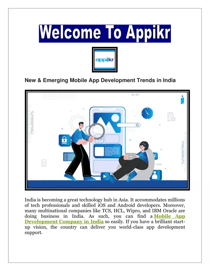 new emerging mobile app development trends