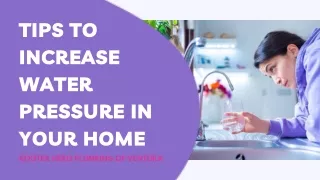 Tips to Increase Water Pressure in Your Home