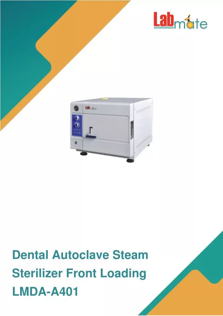 dental autoclave steam sterilizer front loading