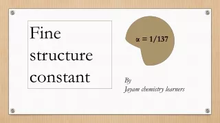 fine structure constant
