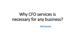 Why CFO services is necessary for any business?