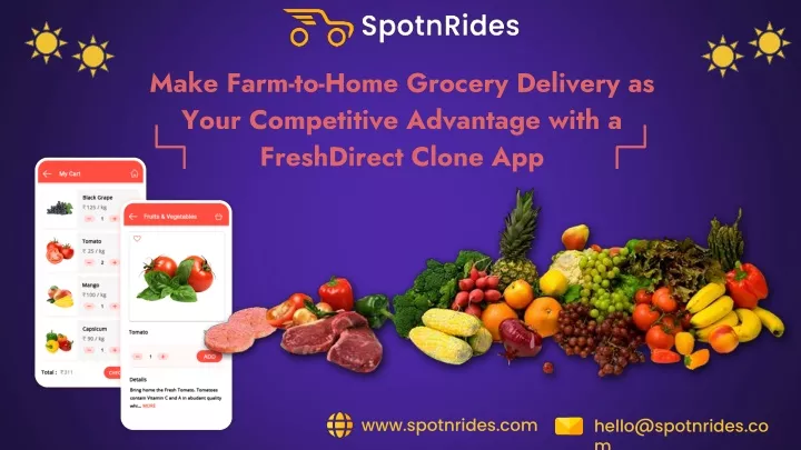 make farm to home grocery delivery as your