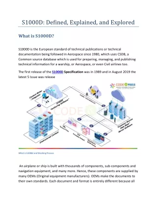 s1000d defined explained and explored