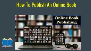 how to publish an online book