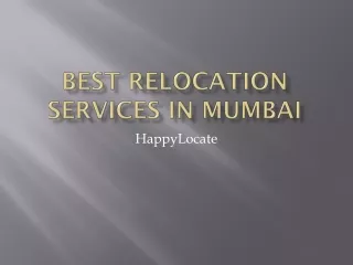 best relocation services in mumbai