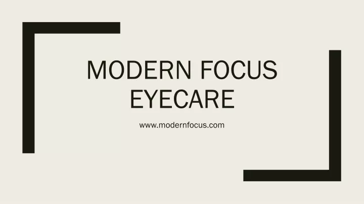 modern focus eyecare