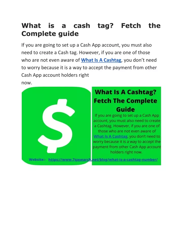 what is a cash tag fetch the complete guide