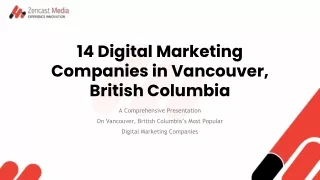 14 Digital Marketing Companies in Vancouver, British Columbia