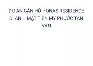 Honas Residence Dĩ An - Dự án căn hộ gần Metro 1 Bình Dương