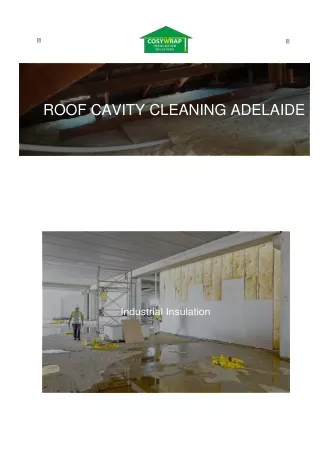 Roof Cavity Cleaning Adelaide | Cosy Wrap
