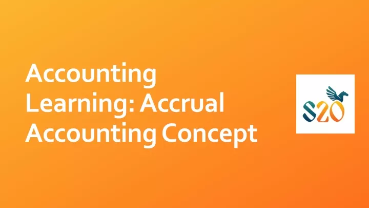 accounting learning accrual accounting concept