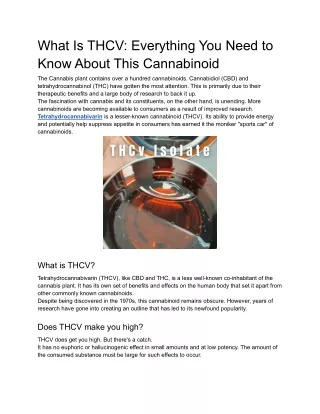 what is thcv everything you need to know about