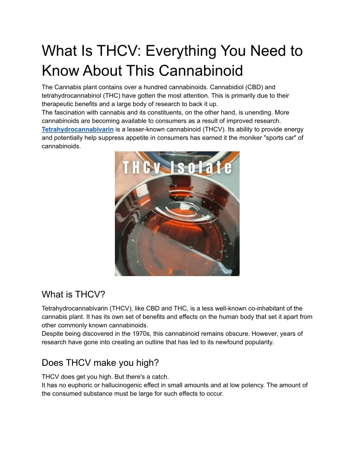 what is thcv everything you need to know about