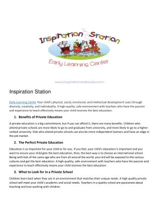 inspiration station