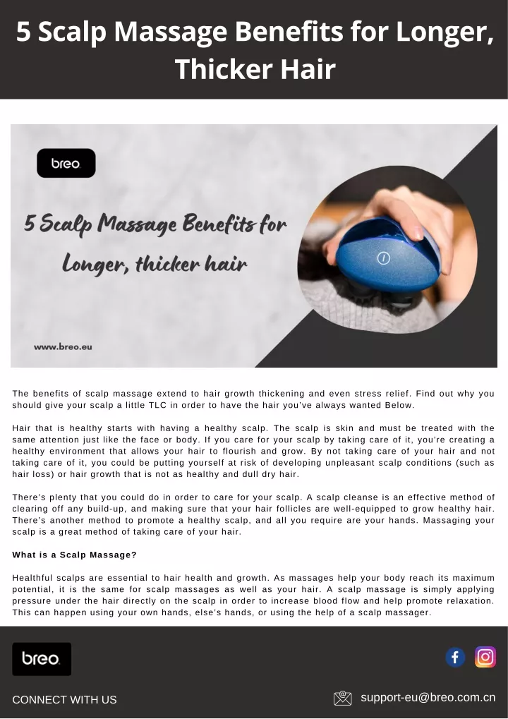 5 scalp massage benefits for longer thicker hair