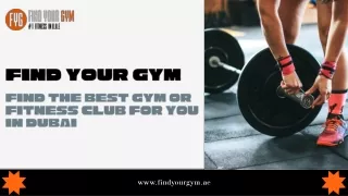 Best Fitness Gym in Dubai - Find Your Gym