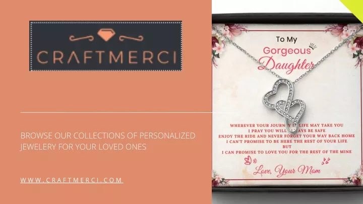 browse our collections of personalized jewelery