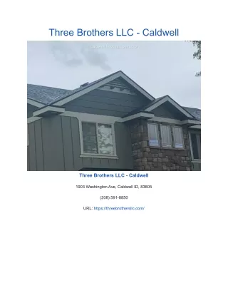 three brothers llc caldwell