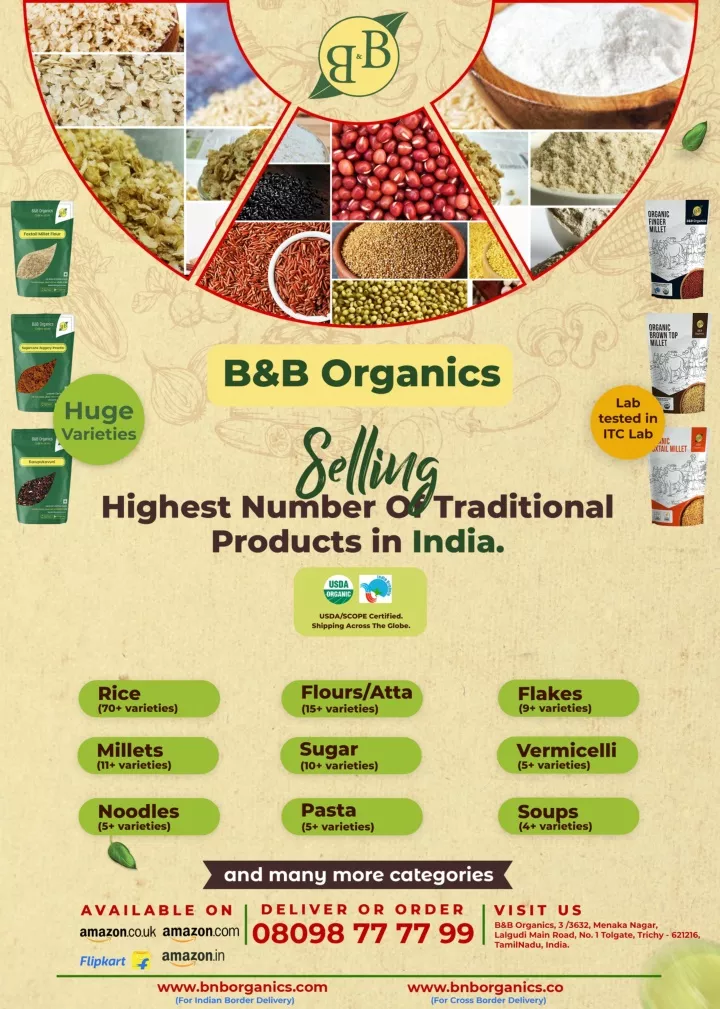 PPT - B&B Organics - Selling Highest Number Of Traditional Products ...