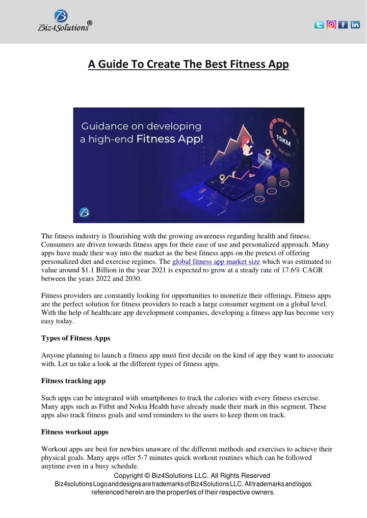 a guide to create the best fitness app