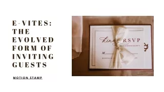 Get the Best Eco friendly wedding invitations – Motion Stamp