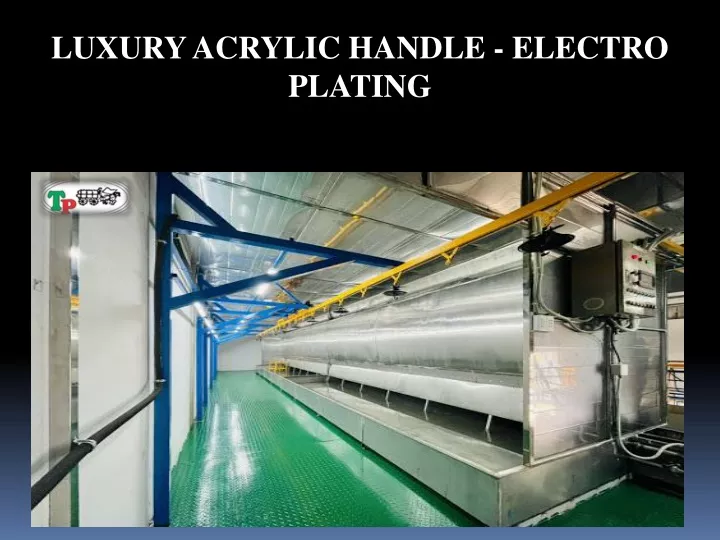 luxury acrylic handle electro plating