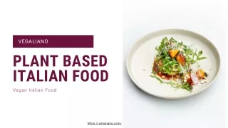 vegaliano plant based italian food