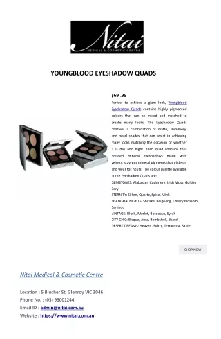 Youngblood Eyeshadow Quads | Buy Youngblood Eyeshadow Quads