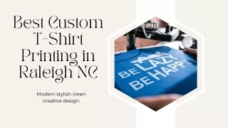 Best Custom T-Shirt Printing in Raleigh NC