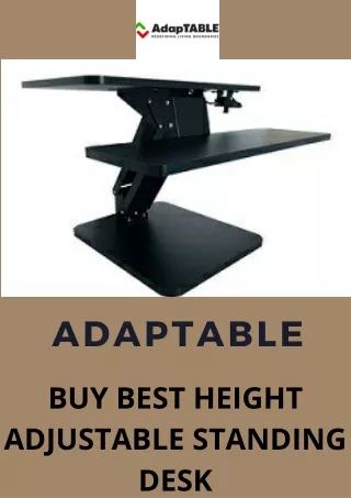 Buy Best Height Adjustable Standing Desk