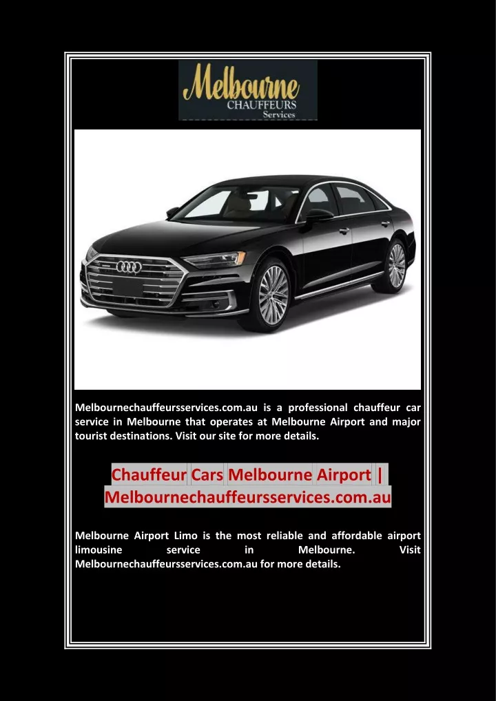 melbournechauffeursservices