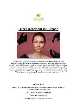 Fillers Treatment in Gurgaon