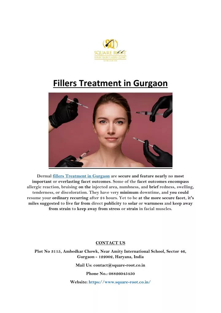 fillers treatment in gurgaon