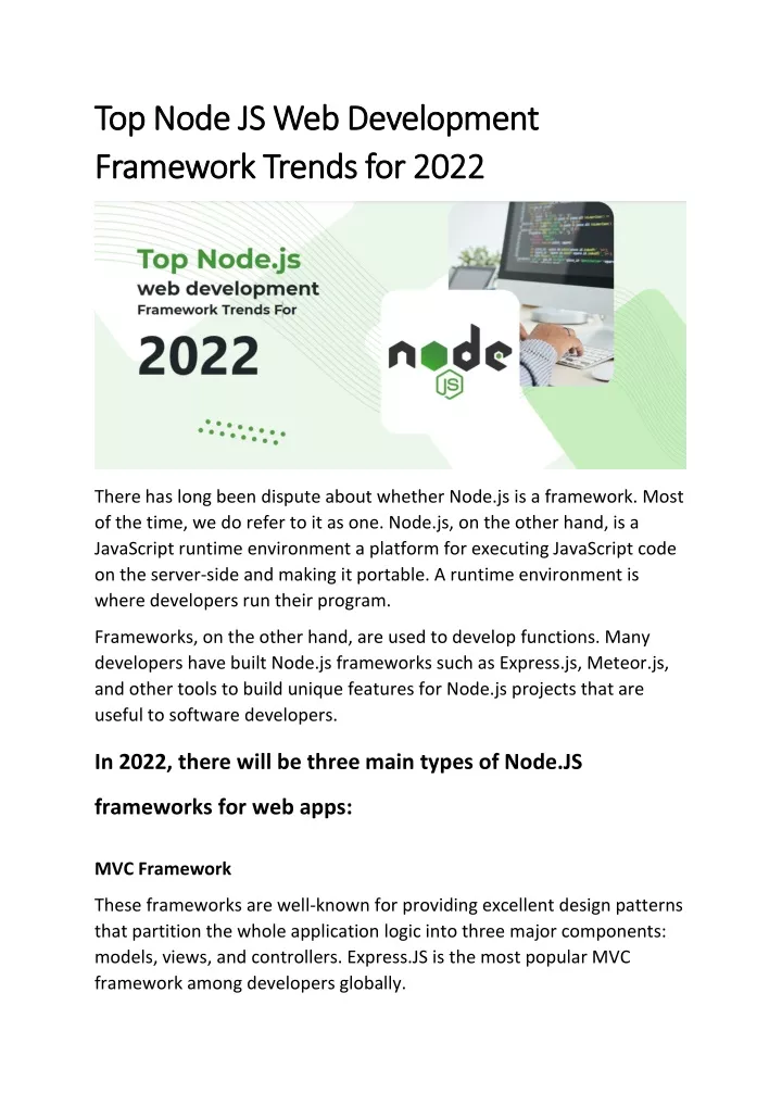 top topnode nodejs jsw web f framework rameworkt